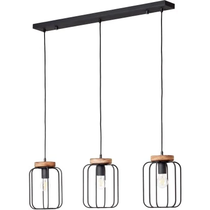 Brilliant Pendelleuchte Tosh Balken 3-flammig Holz Und Schwarz Korund 9 Brilliant Pendelleuchte Tosh Balken 3-flammig Holz Und Schwarz Korund – Bild 9