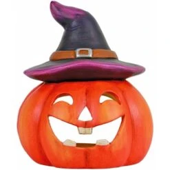 Windlicht Kürbishexe 21 Cm X 21 Cm X 17 Cm Bunt