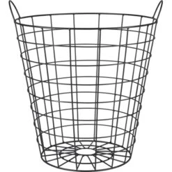 Aufbewahrungskorb Minimalist Zen 43 Cm X Ø 38 Cm Schwarz