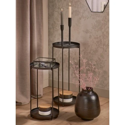 Vase Minimalist Zen Glas 27 Cm X Ø 22 Cm Schwarz 2 Vase Minimalist Zen Glas 27 Cm X Ø 22 Cm Schwarz – Bild 2