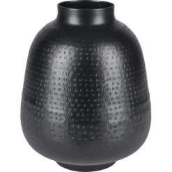 Vase Minimalist Zen Glas 27 Cm X Ø 22 Cm Schwarz