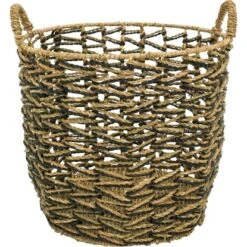 Aufbewahrungskorb Seegras Ancient Secrets Ø 33 Cm H: 33 Cm