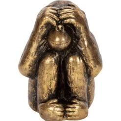 Dekoratives Affenset Dark Wonder 3-teilig 8,5 Cm X 12,5 Cm -Heimdekoration Angebote 4007871410958 S02 100221