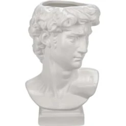 Porzellanvase Modern Antique 15 Cm X 13 Cm X 23,5 Cm Weiß