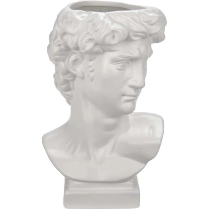 Porzellanvase Modern Antique 15 Cm X 13 Cm X 23,5 Cm Weiß 1 Porzellanvase Modern Antique 15 Cm X 13 Cm X 23,5 Cm Weiß