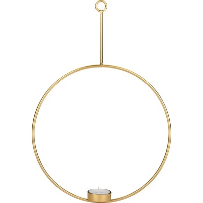 Teelichthalter Hängend Modern Antique 42 Cm X 24,5 Cm X 38 Cm Gold 2 Teelichthalter Hängend Modern Antique 42 Cm X 24,5 Cm X 38 Cm Gold – Bild 2