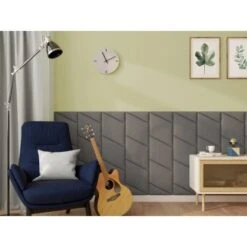 Wandkissen Rechteck 60 Cm X 30 Cm Dunkelgrau Struktur -Heimdekoration Angebote 4007872000660 AB03 050221