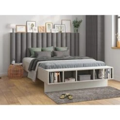 Wandkissen Rechteck 60 Cm X 30 Cm Dunkelgrau Struktur -Heimdekoration Angebote 4007872000660 AB04 050221