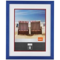 OBI Kunststoffrahmen 40 Cm X 50 Cm Blau Metallic Look