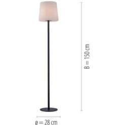 Paul Neuhaus Stehleuchte Falter Anthrazit 28 X 150 Cm -Heimdekoration Angebote 4012248357071 2426 07