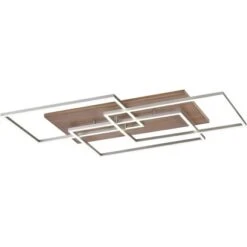 Paul Neuhaus LED-Deckenleuchte Palma Holzdekor 82 X 50 Cm -Heimdekoration Angebote 4012248358986 2426 06