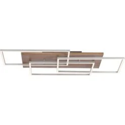 Paul Neuhaus LED-Deckenleuchte Palma Holzdekor 82 X 50 Cm -Heimdekoration Angebote 4012248358986 2426 S 1