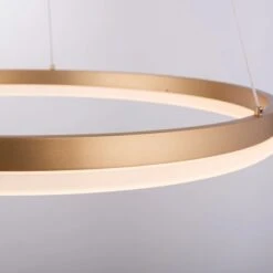 Paul Neuhaus Pendelleuchte Titus 1-flammig Messing Matt Ø 40 Cm -Heimdekoration Angebote 4012248362853 2426 CU 01