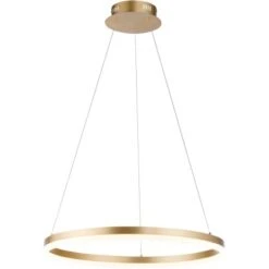 Paul Neuhaus Pendelleuchte Titus 1-flammig Messing Matt Ø 40 Cm -Heimdekoration Angebote 4012248362853 2426 S 01