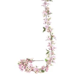 Kunstfloristik Blütengirlande 180 Cm Pink