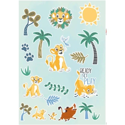 Komar Deko-Sticker Lion King Palmtrees 50 X 70 Cm Gerollt 1 Komar Deko-Sticker Lion King Palmtrees 50 X 70 Cm Gerollt