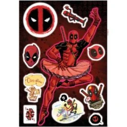 Komar Deko-Sticker Deadpool Derppool 50 X 70 Cm