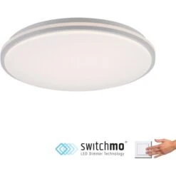 Leuchten Direkt LED-Deckenleuchte Colin Weiß Ø 49 Cm