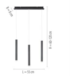 Leuchten Direkt LED-Pendelleuchte Bruno 3-flammig Schwarz 55 X 120 Cm 16 Leuchten Direkt LED-Pendelleuchte Bruno 3-flammig Schwarz 55 X 120 Cm -Heimdekoration Angebote 4043689979843 2426 07
