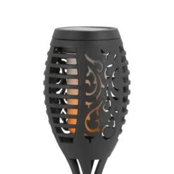 LED-Solarspieß Fackel Schwarz 2 Stück -Heimdekoration Angebote 4048122042894 CU 01