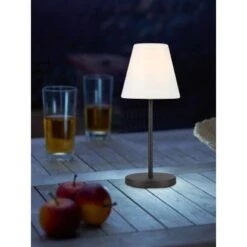 Außentischleuchte Verna Weiß Ø 25 Cm X 58 Cm -Heimdekoration Angebote 4048123263557 30