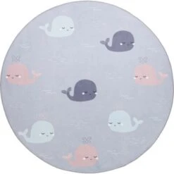 Kinder-Teppich Under The Sea Walprint Ø 100 Cm