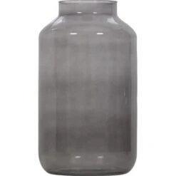 Glas Vase Grau 30,5 Cm X Ø 16,5 Cm