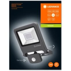 Ledvance LED-Außenleuchte Endura Flood Mit Sensor 30 W 4000 K Dunkelgrau -Heimdekoration Angebote 4058075206762 2010 2