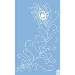 Marabu Schablone 40 X 66 Cm Peacock Feather