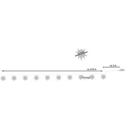 Amare LED-Sternenlichterkette 10-flammig Weiß Ø 12 Cm -Heimdekoration Angebote 4251083907625 4655 07