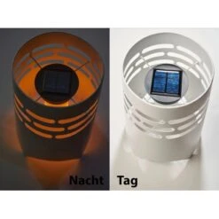 Amare LED-Solargartenfeuer Rund Weiß Mit Flammeneffekt 9 Amare LED-Solargartenfeuer Rund Weiß Mit Flammeneffekt -Heimdekoration Angebote 4251083908059 4655 03