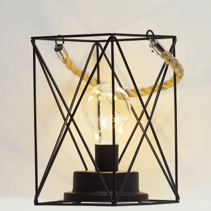 Amare LED-Dekolampen 2er-Set Im Industrie-Look Eckig 4 Amare LED-Dekolampen 2er-Set Im Industrie-Look Eckig – Bild 4