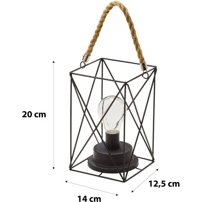 Amare LED-Dekolampen 2er-Set Im Industrie-Look Eckig 5 Amare LED-Dekolampen 2er-Set Im Industrie-Look Eckig – Bild 5