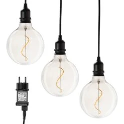 Amare LED-Glaskugel Glow 3er Set Mit Netzstecker Klar -Heimdekoration Angebote 4251083910083 4655 09