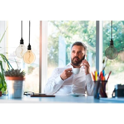 Amare LED-Glaskugel Glow 3er Set Mit Netzstecker Klar, Gold & Smokey 4 Amare LED-Glaskugel Glow 3er Set Mit Netzstecker Klar, Gold & Smokey – Bild 4