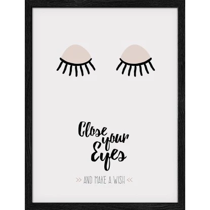 Bild Mit Rahmen Anonymus Close Your Eyes 42,5 Cm X 32,5 Cm 1 Bild Mit Rahmen Anonymus Close Your Eyes 42,5 Cm X 32,5 Cm