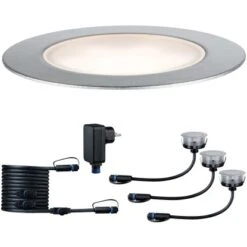 Paulmann Plug&Shine Starter-Set Bodeneinbaustrahler IP65 Warmweiß