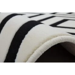 Teppich Retro 710 Elfenbein-Schwarz 80 Cm X 150 Cm -Heimdekoration Angebote 55826 4842 4056216487858 3