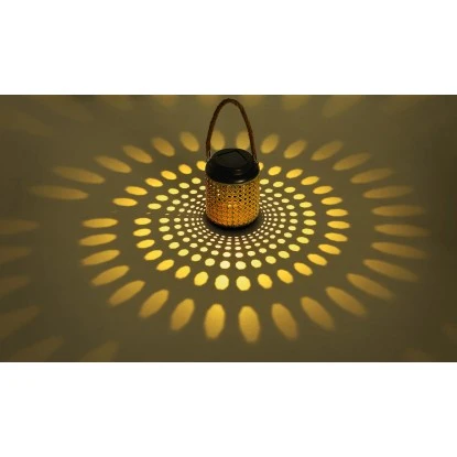 Globo LED-Solaraußenleuchte Laterne In Bambusoptik Zum Hängen Oder Stellen 3 Globo LED-Solaraußenleuchte Laterne In Bambusoptik Zum Hängen Oder Stellen – Bild 3