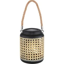 Globo LED-Solaraußenleuchte Laterne In Bambusoptik Zum Hängen Oder Stellen 9 Globo LED-Solaraußenleuchte Laterne In Bambusoptik Zum Hängen Oder Stellen -Heimdekoration Angebote 573310 3749 5