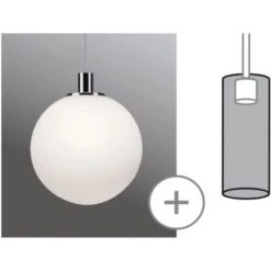 Paulmann URail 2Easy Glasschirm Alari Opal Max. 20W