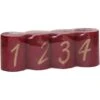 Stumpenkerze 80/58 Mm Altrot 4er-Pack