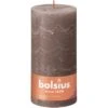 Bolsius Rustik-Kerze Shine 200/100 Mm Rustikales Taupe