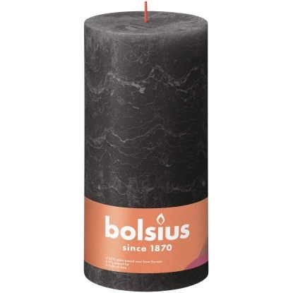 Bolsius Rustik-Kerze Shine 200/100 Mm Stürmisches Grau 1 Bolsius Rustik-Kerze Shine 200/100 Mm Stürmisches Grau