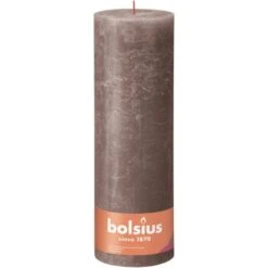 Bolsius Rustik-Kerze Shine 300/100 Mm Rustikales Taupe