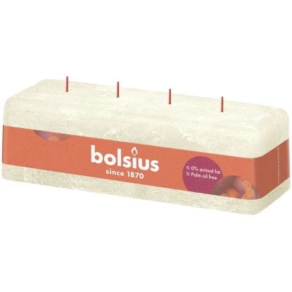 Bolsius Rustik-4-Docht-Kerze Shine 80/90/250 Mm Weiche Perle 1 Bolsius Rustik-4-Docht-Kerze Shine 80/90/250 Mm Weiche Perle