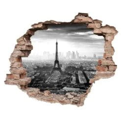 Eurographics Wand-Tattoo Hole In The Wall Paris