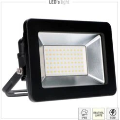 LED-Strahler 4000 K IP65 Sanan LED 50 W 5500 Lm Schwarz -Heimdekoration Angebote 692698 11020200 05
