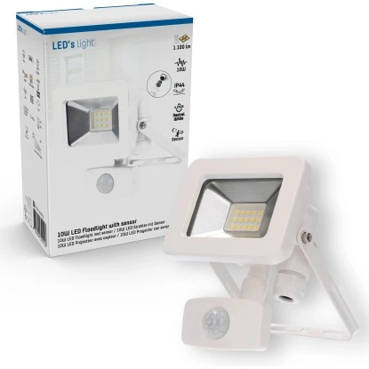 LED-Strahler 4000 K IP44 Sensor Sanan LED 10 W 1100 Lm Weiß 5 LED-Strahler 4000 K IP44 Sensor Sanan LED 10 W 1100 Lm Weiß – Bild 5