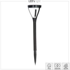 Solarleuchte Lima Mit Erdspieß 4 Lm 3000 K IP44 Schwarz -Heimdekoration Angebote 693192 11020200 05